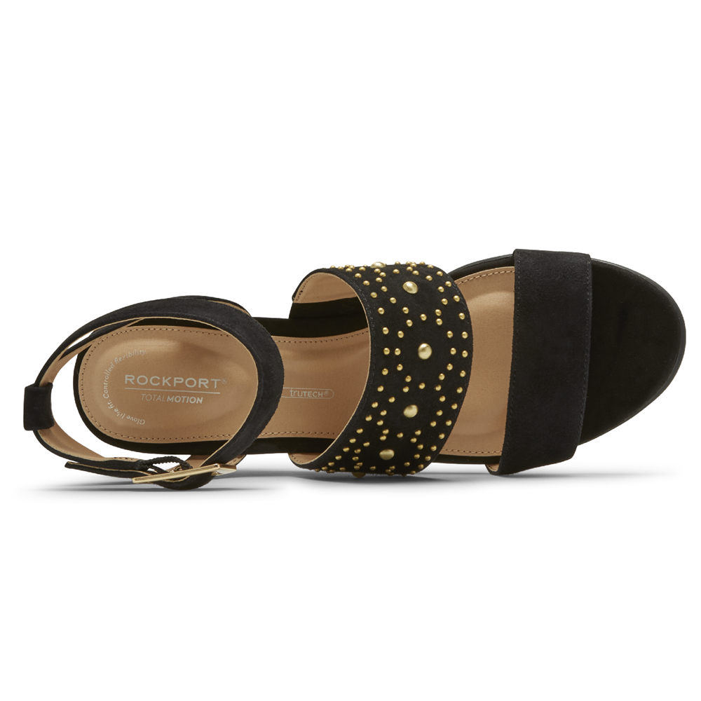 Rockport Sandaler Dame Svart - Total Motion Taylor Studded - WNEX06934